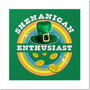 Shenanigan Enthusiast St Patrick's Day Funny Posters and Art